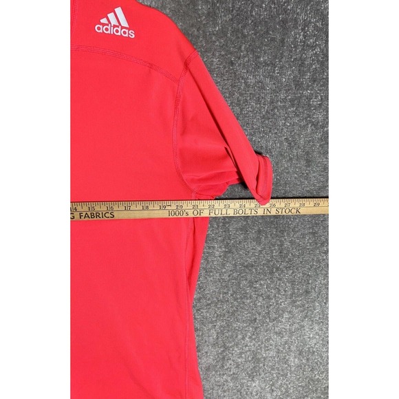 Adidas Techfit Climalite Fitted Short Sleeve Shirt Mens Size Large Stretch Neon‎ - Picture 10 of 11
